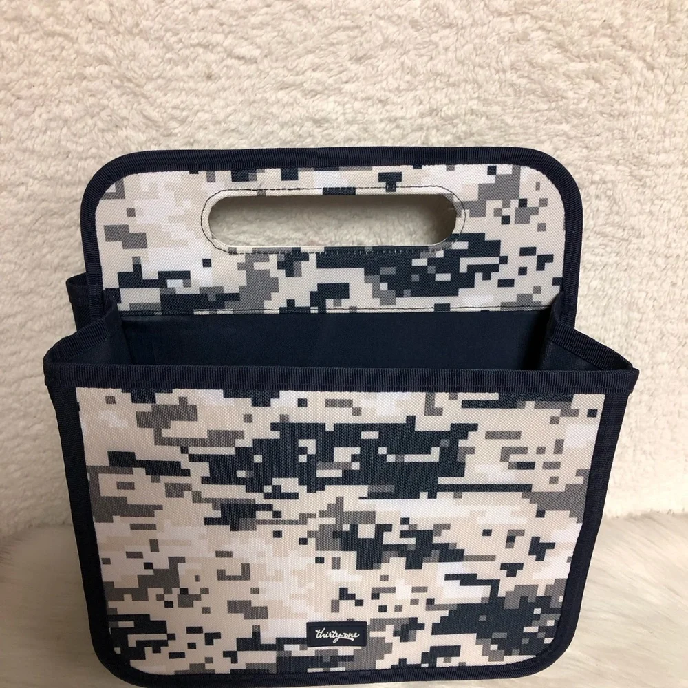 thirty-one Digital Camo Cosmetic Caddy in Black, Cream, Gray
